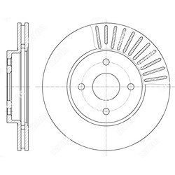 G-BRAKE Диск тормозной вентилируемый g-brake