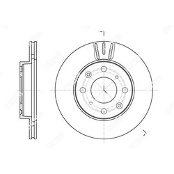 G-BRAKE Диск тормозной вентилируемый g-brake