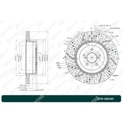 G-BRAKE Диск тормозной перфорированный вентилируемый g-brake правый