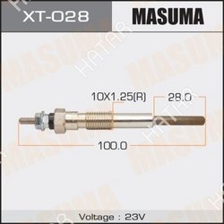 MASUMA Свеча накаливания masuma pt-153 /1hz, 1hdt  1/10/100