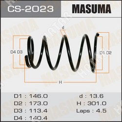 MASUMA Пружина подвески masuma rear x-trail/ t30, pnt3