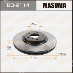 MASUMA Диск тормозной masuma front murano/ z50
