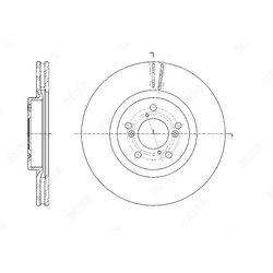 G-BRAKE Диск тормозной вентилируемый g-brake