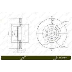 G-BRAKE Диск тормозной вентилируемый g-brake