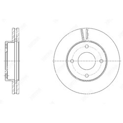 G-BRAKE Диск тормозной вентилируемый g-brake