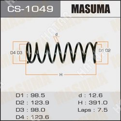MASUMA Пружина подвески masuma rear markii/ jzx105, gx105