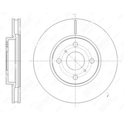G-BRAKE Диск тормозной вентилируемый g-brake