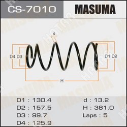 MASUMA Пружина подвески masuma rear forester/ sg9