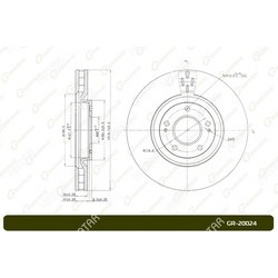 G-BRAKE Диск тормозной вентилируемый g-brake