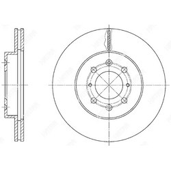 G-BRAKE Диск тормозной вентилируемый g-brake