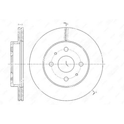 G-BRAKE Диск тормозной вентилируемый g-brake