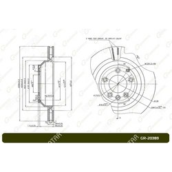 G-BRAKE Диск тормозной вентилируемый g-brake