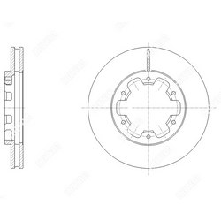 G-BRAKE Диск тормозной вентилируемый g-brake