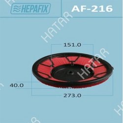 HEPAFIX Воздушный фильтр a-216 hepafix 1/40