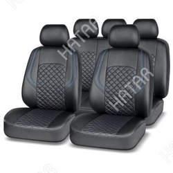AUTOPREMIER Чехлы autopremier grand, экокожа, 11 предм., черный/син нить 1/5