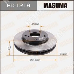 MASUMA Диск тормозной masuma front ipsum/ cxm10, sxm1# уп.2