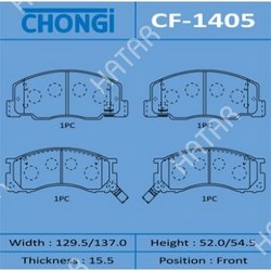 CHONGI Колодки дисковые chongi front 1/12