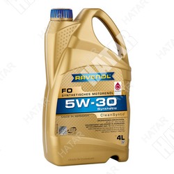 RAVENOL Масло моторное 5w-30 4л fo синтетика
