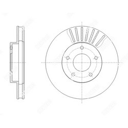 G-BRAKE Диск тормозной вентилируемый g-brake