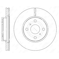 G-BRAKE Диск тормозной вентилируемый g-brake