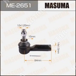 MASUMA Наконечник рулевой тяги masuma #v2#, #e9#, ae110, 111, sxa10, zne14