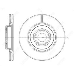 G-BRAKE Диск тормозной вентилируемый g-brake