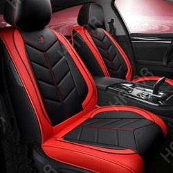 CARFORT Чехлы накидки carfort wave 2, экокожа, комплект, черный с красным
