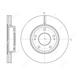 G-BRAKE Диск тормозной вентилируемый g-brake