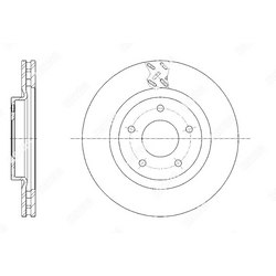 G-BRAKE Диск тормозной вентилируемый g-brake