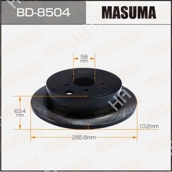 MASUMA Диск тормозной masuma rear legacy b4, outback / br9, bmm уп.2