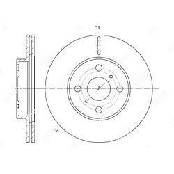 G-BRAKE Диск тормозной вентилируемый g-brake