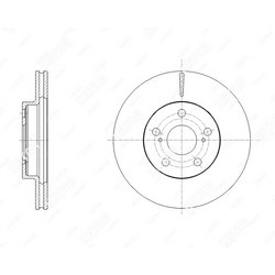 G-BRAKE Диск тормозной вентилируемый g-brake