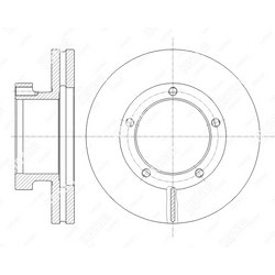 G-BRAKE Диск тормозной вентилируемый g-brake