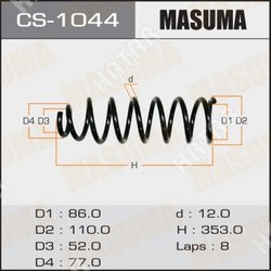 MASUMA Пружина подвески masuma rear ardeo/ sv50