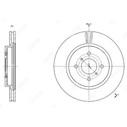 G-BRAKE Диск тормозной вентилируемый g-brake