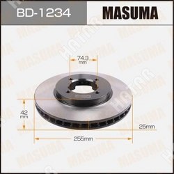 MASUMA Диск тормозной masuma front townace noah/ sr40 уп.2