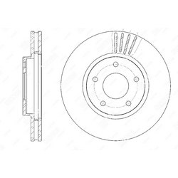 G-BRAKE Диск тормозной вентилируемый g-brake