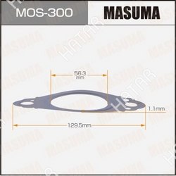MASUMA Прокладки глушителя masuma, 56.3x129.5x1.1