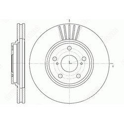 G-BRAKE Диск тормозной вентилируемый g-brake