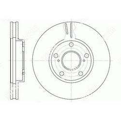 G-BRAKE Диск тормозной вентилируемый g-brake