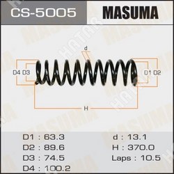 MASUMA Пружина подвески masuma front accord/ cf3, cf4, cf5