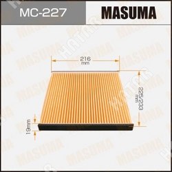 MASUMA Салонный фильтр ac-104 masuma 1/40