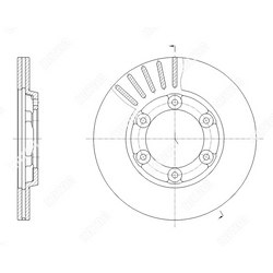 G-BRAKE Диск тормозной вентилируемый g-brake