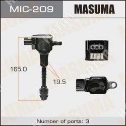 MASUMA Катушка зажигания masuma, almera, primera / ga16de, qg15de, qg18de