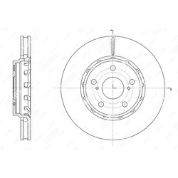 G-BRAKE Диск тормозной вентилируемый g-brake