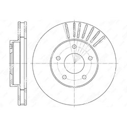 G-BRAKE Диск тормозной вентилируемый g-brake