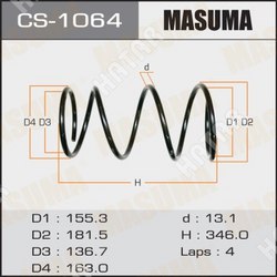 MASUMA Пружина подвески masuma front rav4/ zca25w, zca26w, zca25l