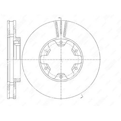 G-BRAKE Диск тормозной вентилируемый g-brake