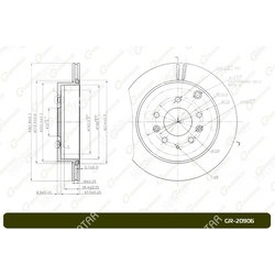 G-BRAKE Диск тормозной вентилируемый g-brake