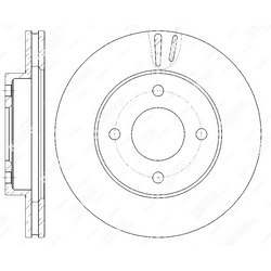 G-BRAKE Диск тормозной вентилируемый g-brake